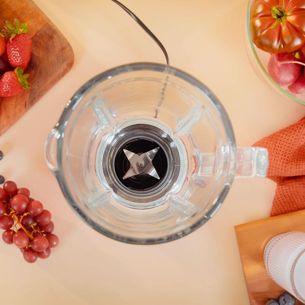 Mikser stojący Cecotec Retro Retrotwist w kolorze zielonym. 800 W Maximale Leistung, funkcja impulsowa, 4-Klingen-Messer Mit Schwarzer Titanbeschichtung Und 1L Krug, Vintage-Design w Grün Kitchen Naty Shop