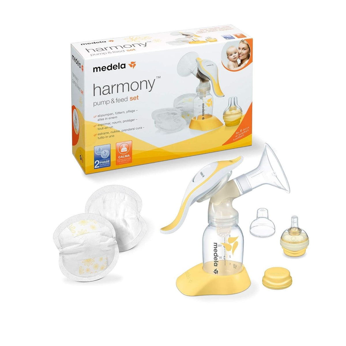 Medela Harmony Handmilchpumpe, Mit Calma-Sauger Und Stilleinlagen Akcesoria Żywność i karmienie piersią Baby Naty Shop