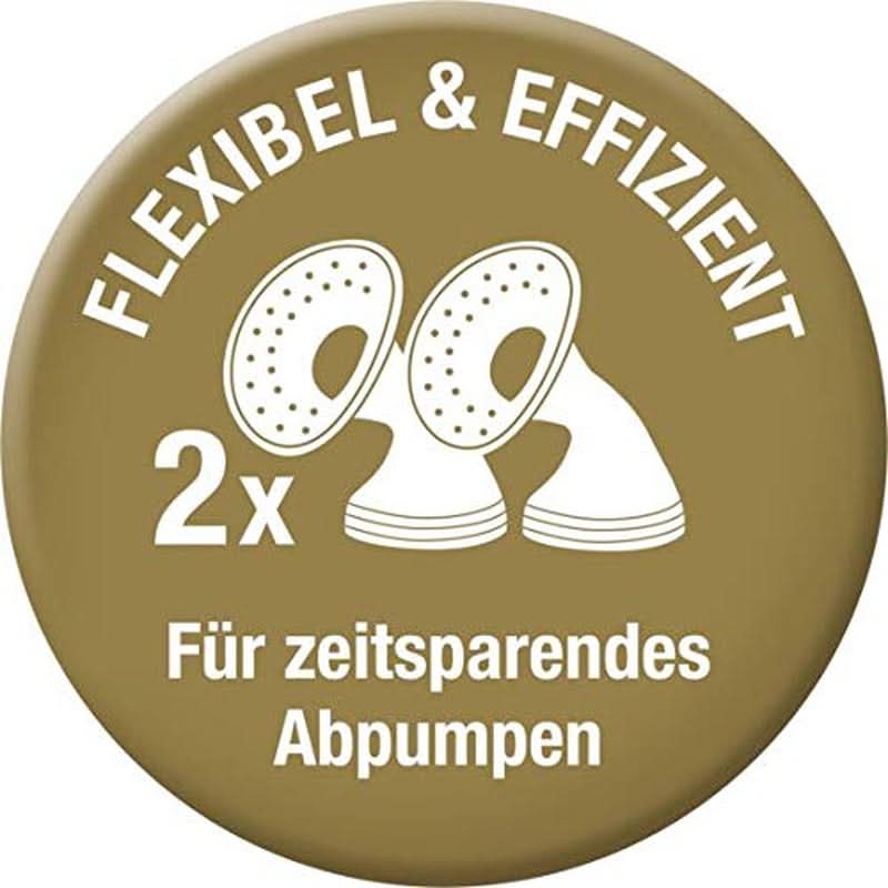 Podwójny laktator elektryczny NUK Nature Sense | Z baterią, wyświetlaczem LCD 2 pojemniki na mleko matki 150 ml Akcesoria Żywność i karmienie piersią Sklep Bebe Naty