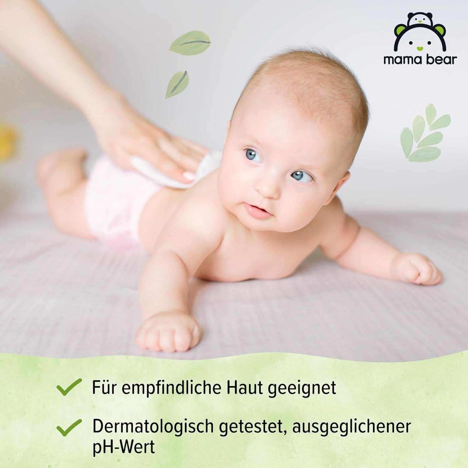 Șervețele proaspete pentru bebeluși cu Aloe Vera Mama Bear Naty Shop