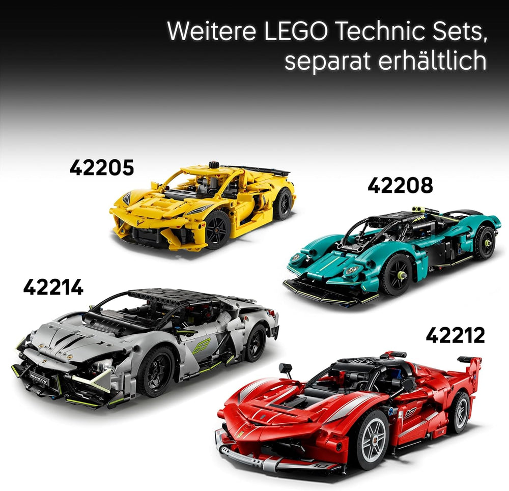 LEGO Technic Porsche 911 GT3 R Rexy AO Racing Rennwagen - Porsche Modellauto - Rennwagen zum Sammeln und Ausstellen - Porsche Modell Bauset ab 11 Jahren - Geschenk für Kinder & Autofans - 42224