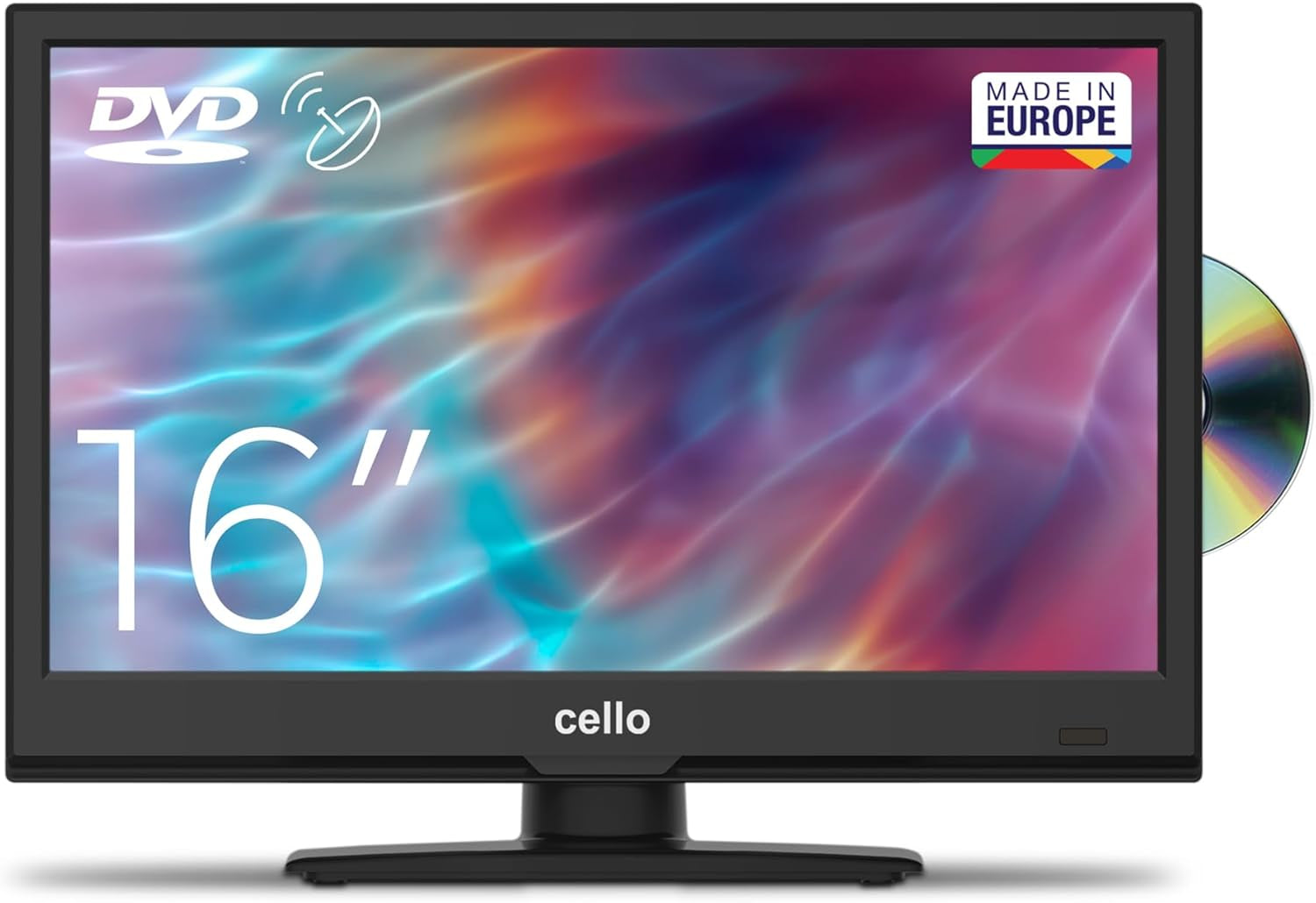Televizor inteligent Cello C2224WSH de 22 de inci, fără ramă, alimentat de la rețea, LG WebOS, Freeview Play, FreeSat, Bluetooth, difuzoare Pitch Perfect, ideal pentru bucătărie, dormitor sau camere mici
