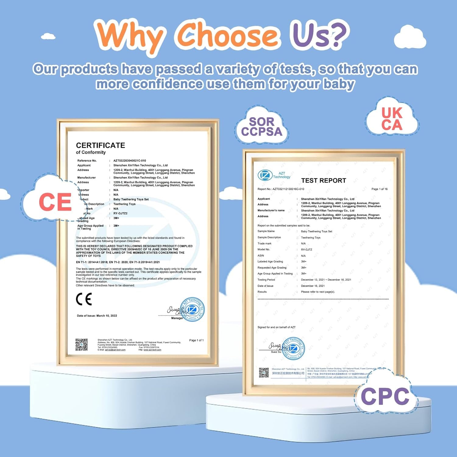 Inel de dentiție pentru bebeluși [Original] - Jucărie de dentiție din silicon, inel de dentiție răcoritor, ajutor pentru dentiție, fără BPA | Jucării, accesorii și cadouri pentru copii mici de 3+ luni | Pachet de 4