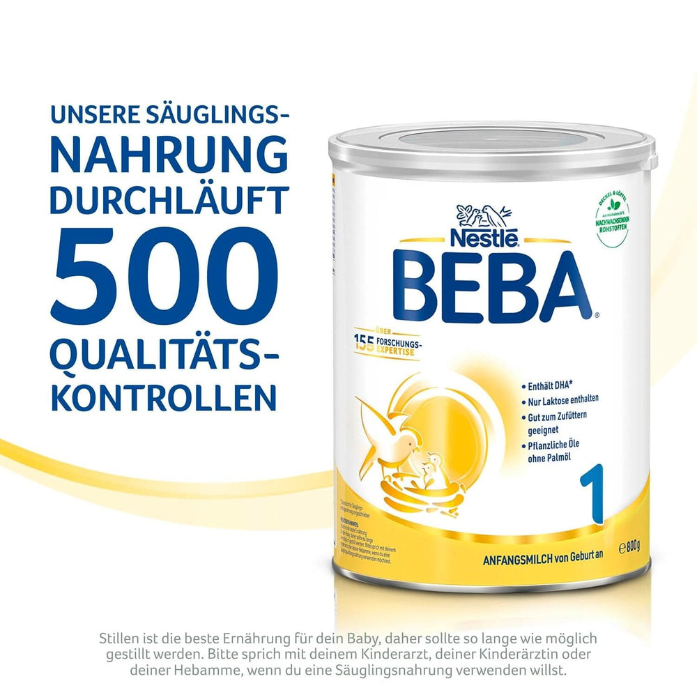 BABY 1 mleko początkowe od urodzenia, tylko laktoza, bez oleju palmowego, opakowanie 3 (3 x 800 g) Matka i Dziecko Naty Shop
