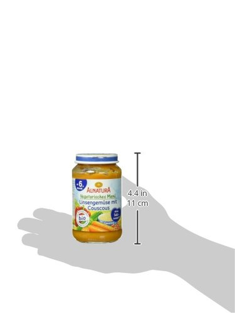 Ekologiczny gulasz z soczewicy z kuskusem (od 6 miesiąca życia), 190 g