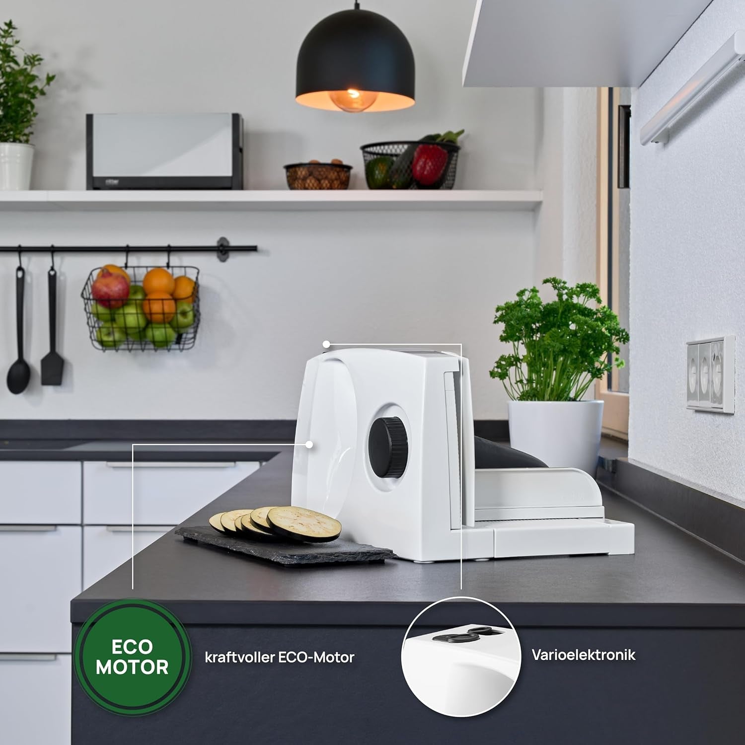 Ritter Markant 05 Wielofunkcyjna składana elektryczna krajalnica i krajalnica do chleba z silnikiem Eco Made in Germany Niszczarki i krajalnice Naty Shop