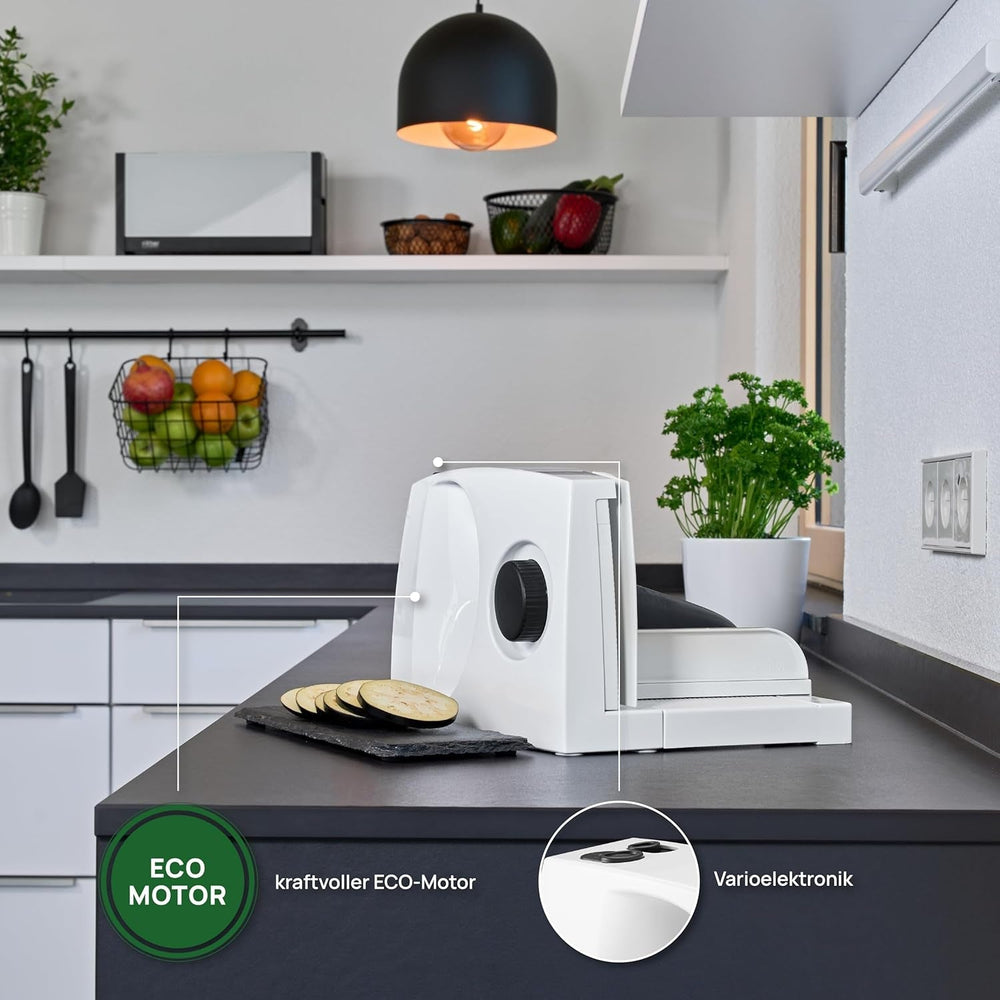 Ritter Markant 05 Wielofunkcyjna składana elektryczna krajalnica i krajalnica do chleba z silnikiem Eco Made in Germany Niszczarki i krajalnice Naty Shop