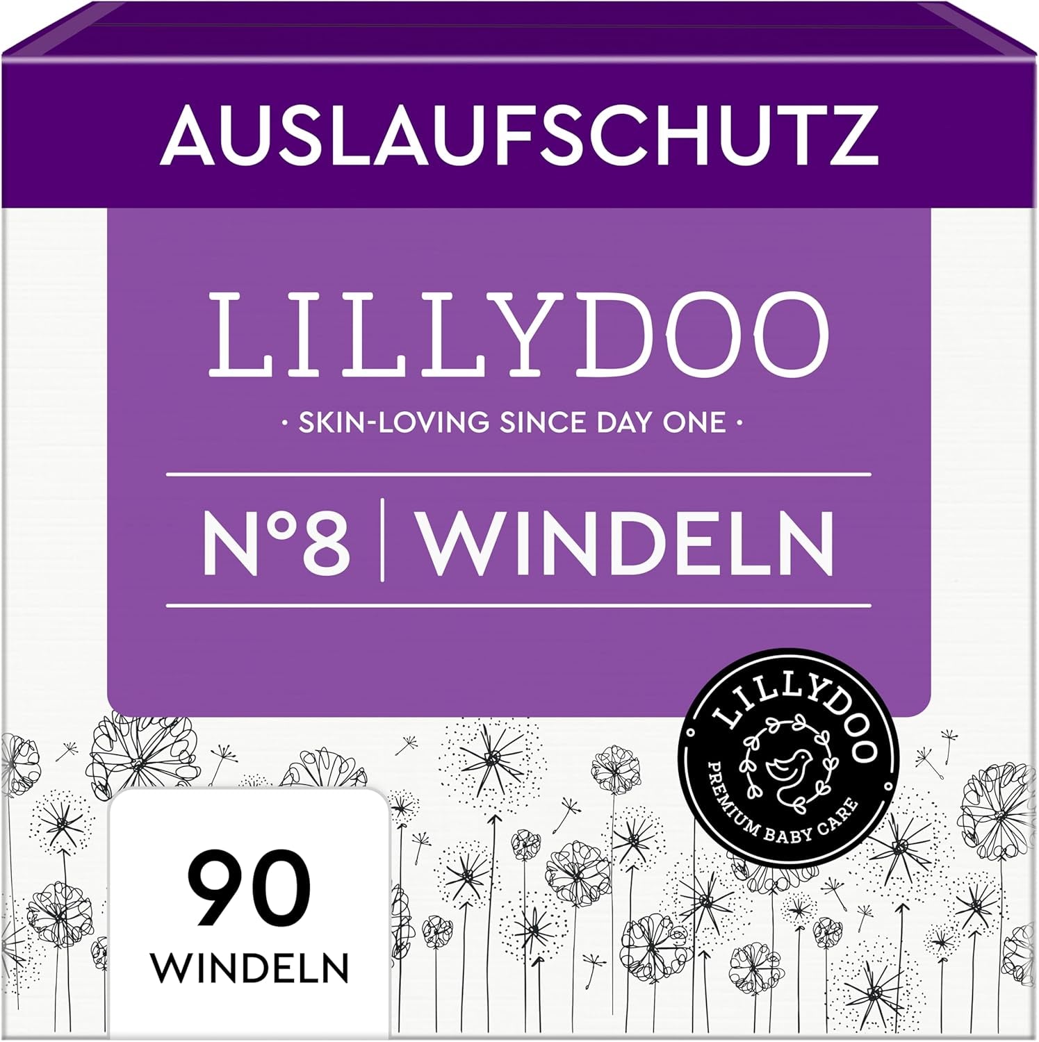 LILLYDOO Pieluchy dziecięce Przyjazne dla skóry - Rozmiar 3 (6-10 kg), 29 sztuk, niezawodna ochrona przed wyciekami, miękkie, bezzapachowe i bez balsamu dla skóry wrażliwej, testowane dermatologicznie