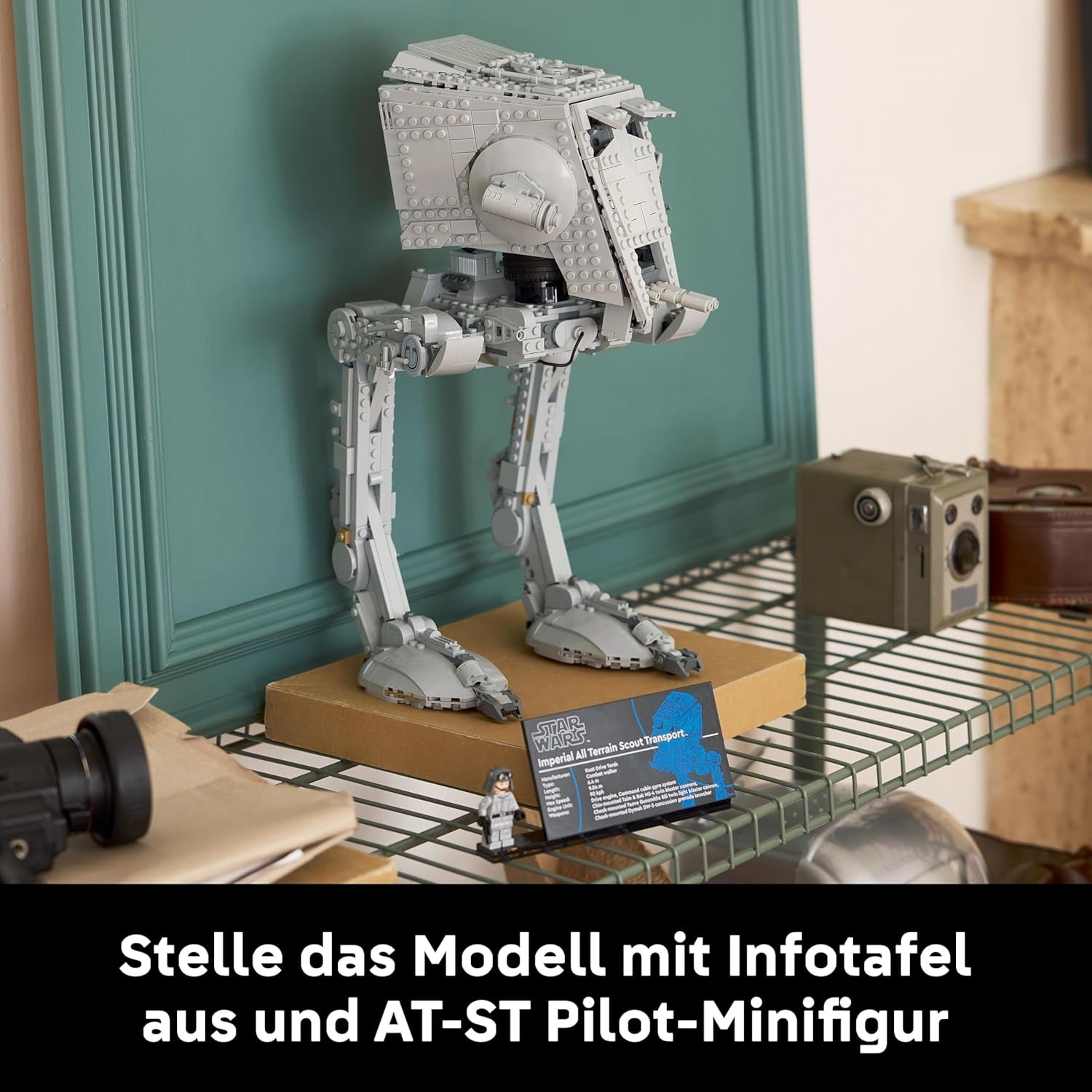 LEGO Star Wars AT-ST Kampfläufer - Bauset für Erwachsene - UCS Modell zum Auststellen mit Minifigurka i informacje - Sammlerstück & Geschenk für Fans - 75417