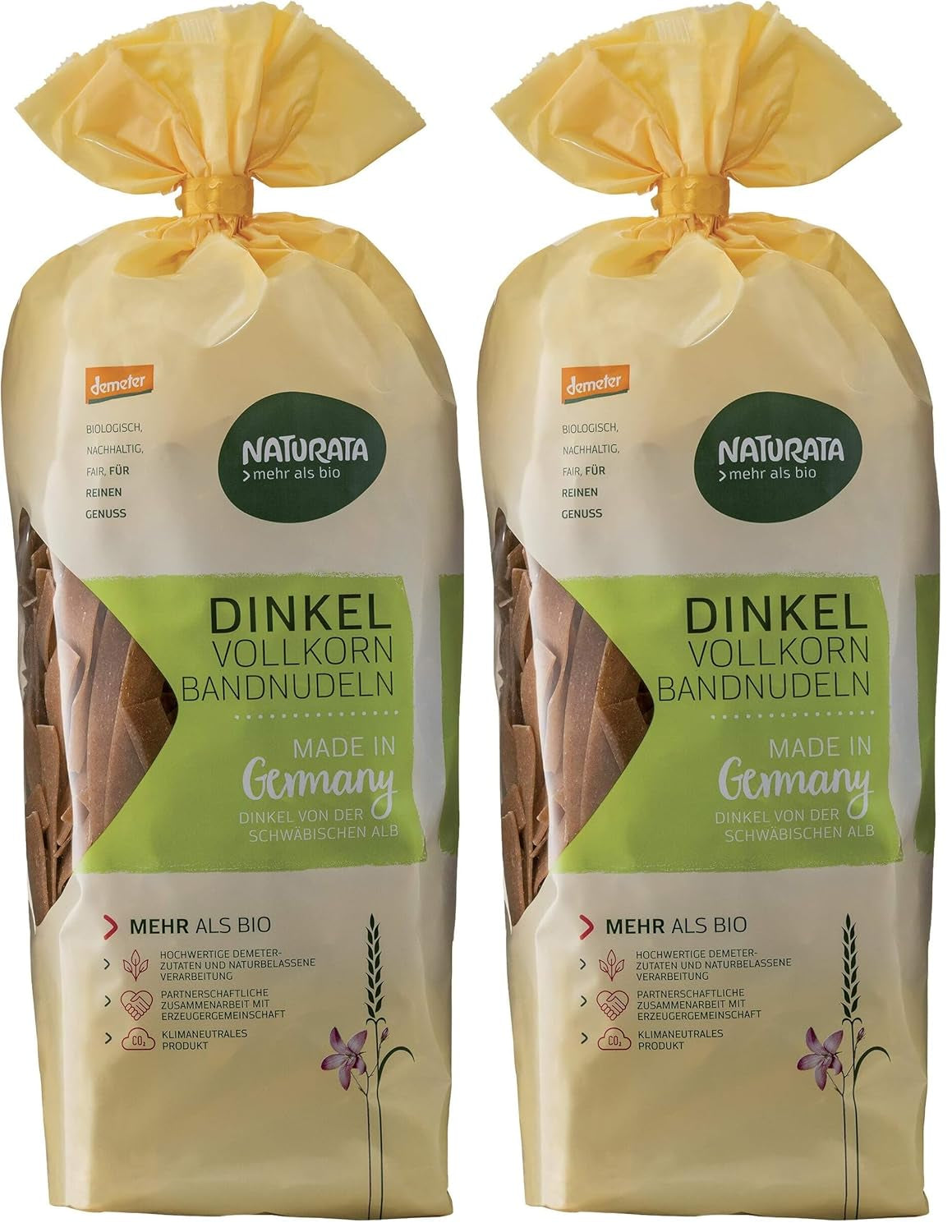 Makaron wstążkowy, cały orkiszowy