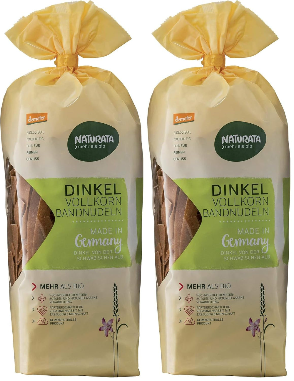 Makaron wstążkowy, cały orkiszowy