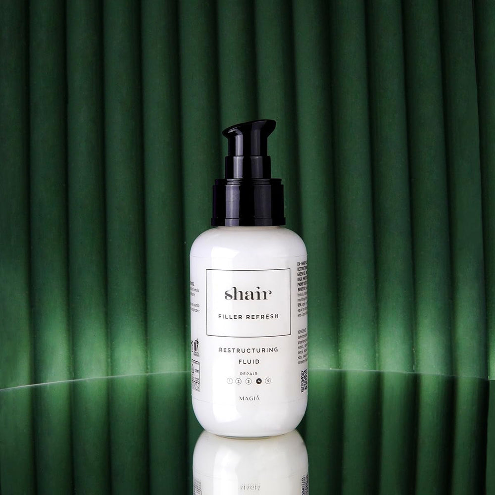 Shair Filler Refresh: fluid de restructurare, revitalizant, revigorant, mătăsos, descurcător, pentru părul tern, uscat, tratat, cu vârfuri despicate Produse pentru descurcarea părului Naty Shop