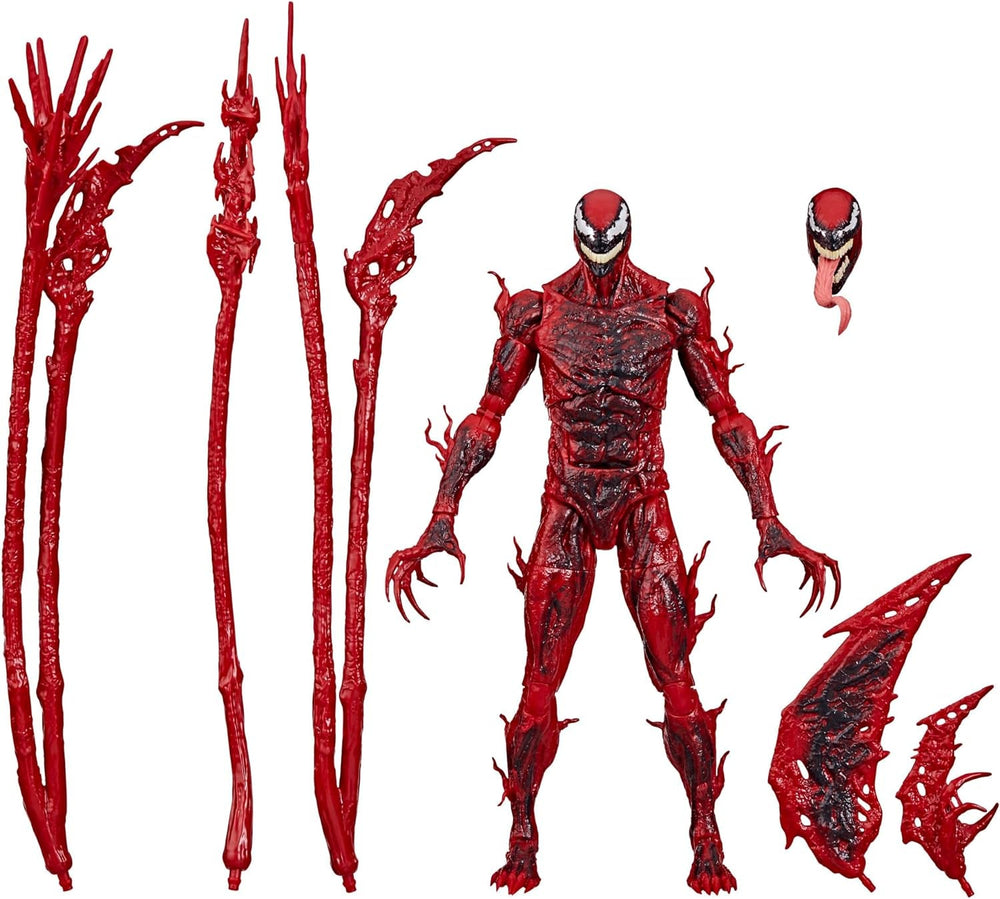 Marvel Legends Series Carnage, figurină de acțiune de lux de colecționat pentru Venom: Let There Be Carnage, 15 cm, roșu Action figures Naty Shop Titlu implicit