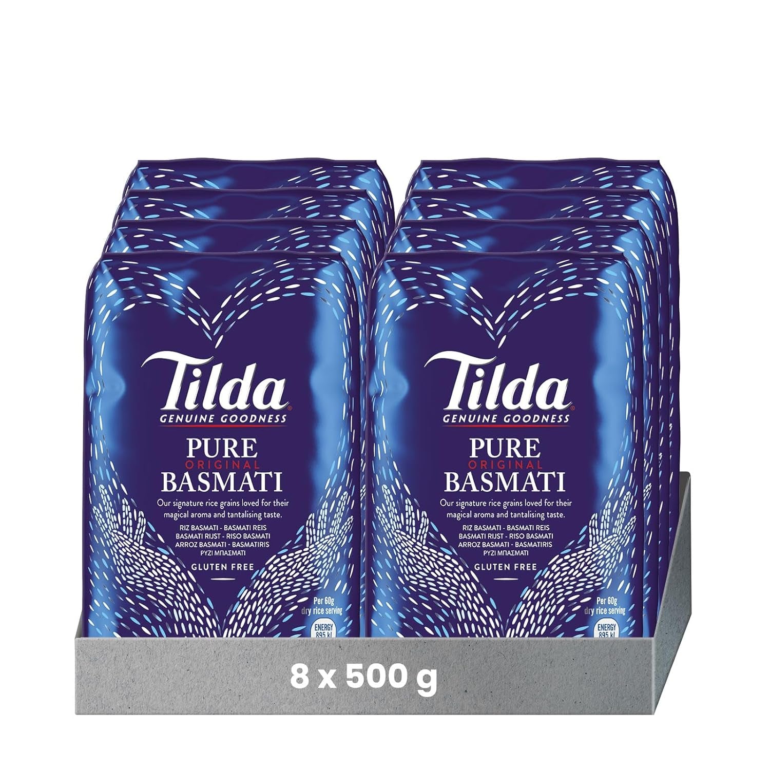 Tilda Pure Original Ryż Basmati, opakowanie 8 sztuk (8x500g)