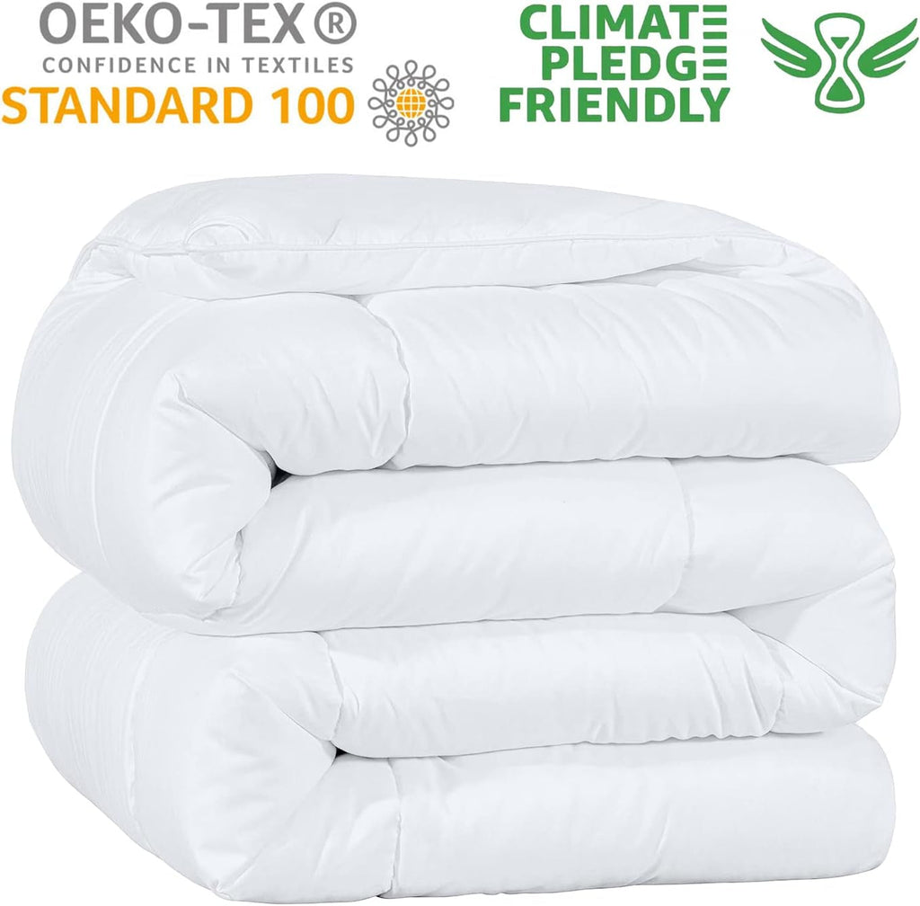 Kingsley Trend Alternative White Down Quilt For All Seasons, All Season, King Size Duvet (2.6 M X 2.3 M), moale, lavabil la mașină Plapumi si pilote Naty Shop