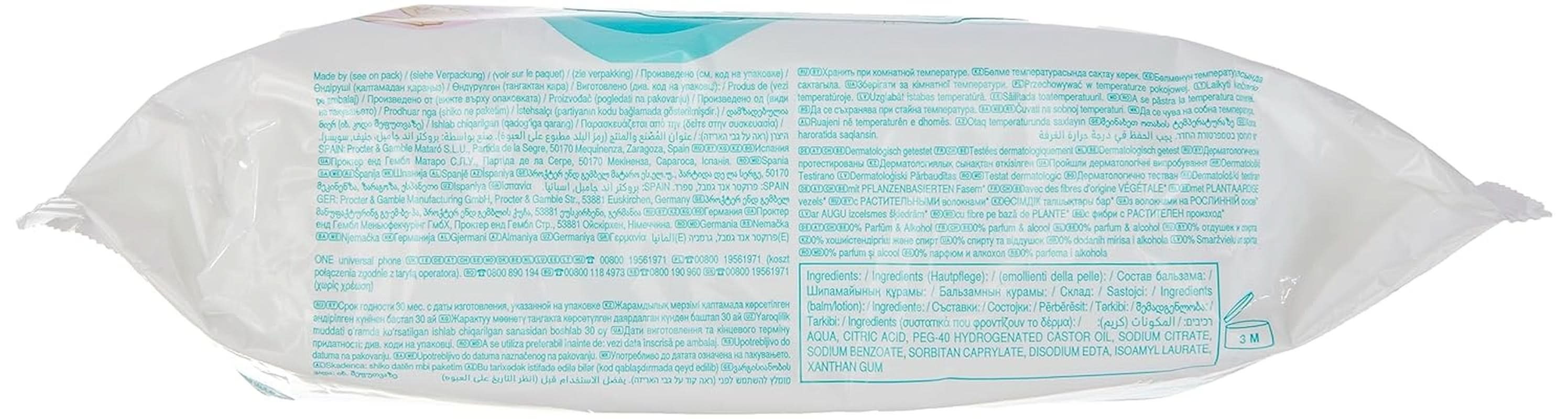 Chusteczki nawilżane Pampers Sensitive, 80 chusteczek Chusteczki nawilżane dla niemowląt Naty Shop