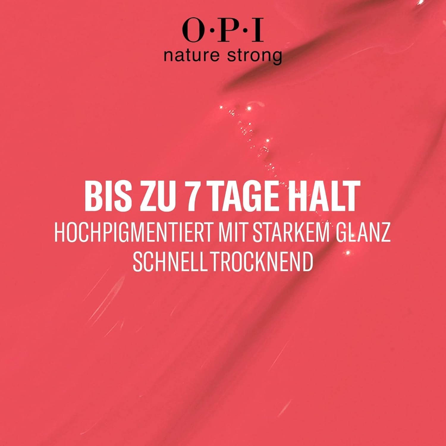 OPI Nature Strong Red and Orange Shades - długotrwały lakier do paznokci o innowacyjnej wegańskiej formule zawierającej naturalne składniki - dla jasnych paznokci
