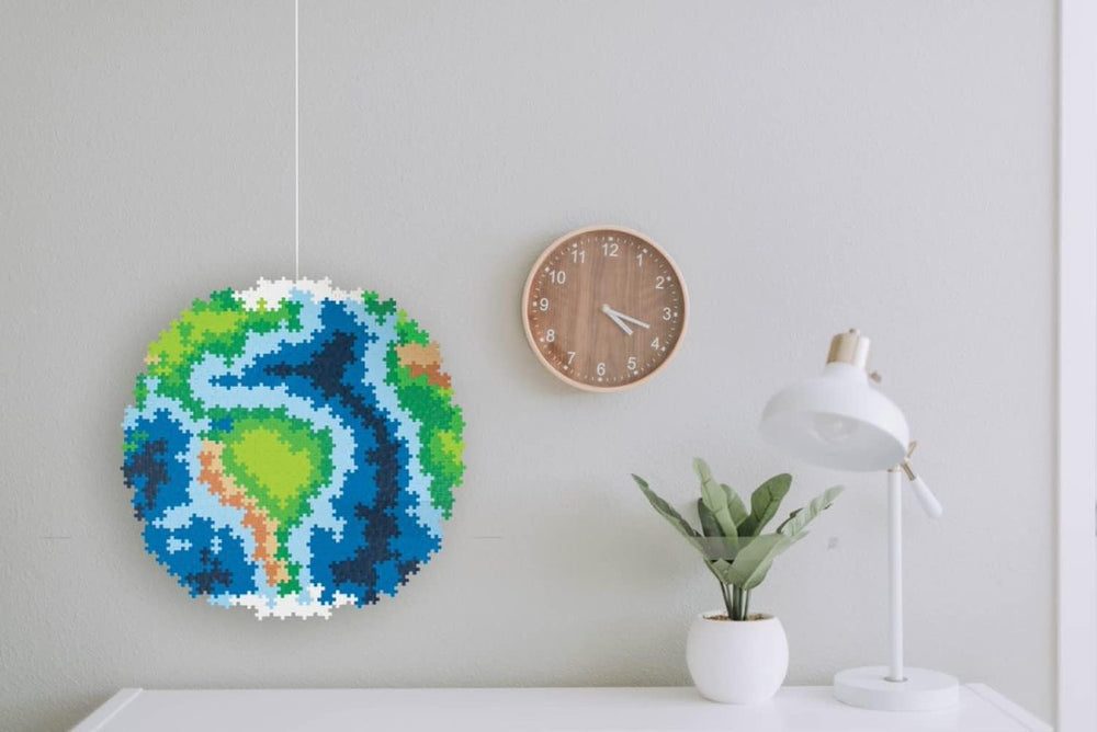 PLUS PLUS Puzzle z klocków Ziemia 800 szt. Globe, Erde
