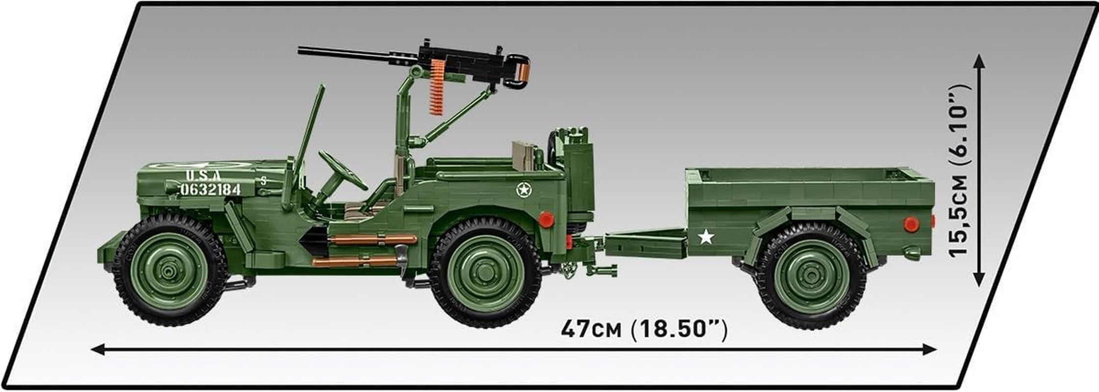 Willys MB + przyczepa