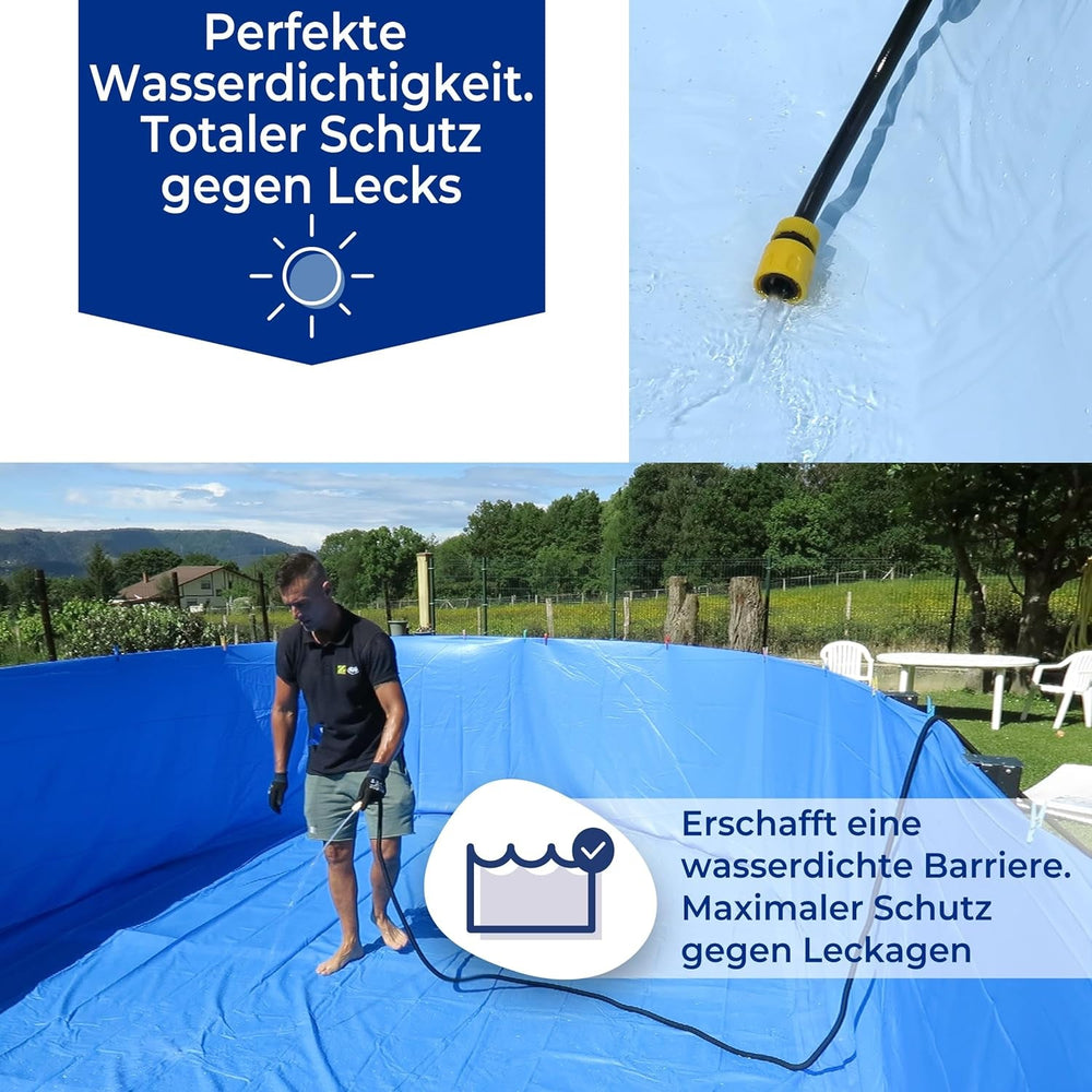 Gre FPR301 - Wyściółka do basenów okrągłych, 300 x 120 cm (długość x wysokość), system zawieszania, niebieska