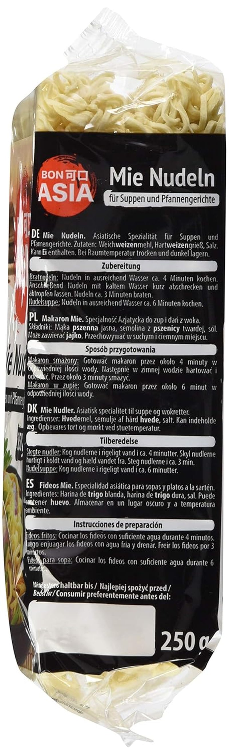 BONASIA Mie Makaron, ohne Ei, 250 g