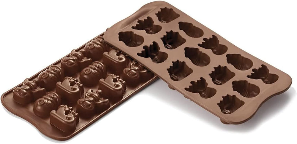 Silikomart 199194, pentru Praline din Ciocolata, motiv de Iarna Bucatarie Naty Shop