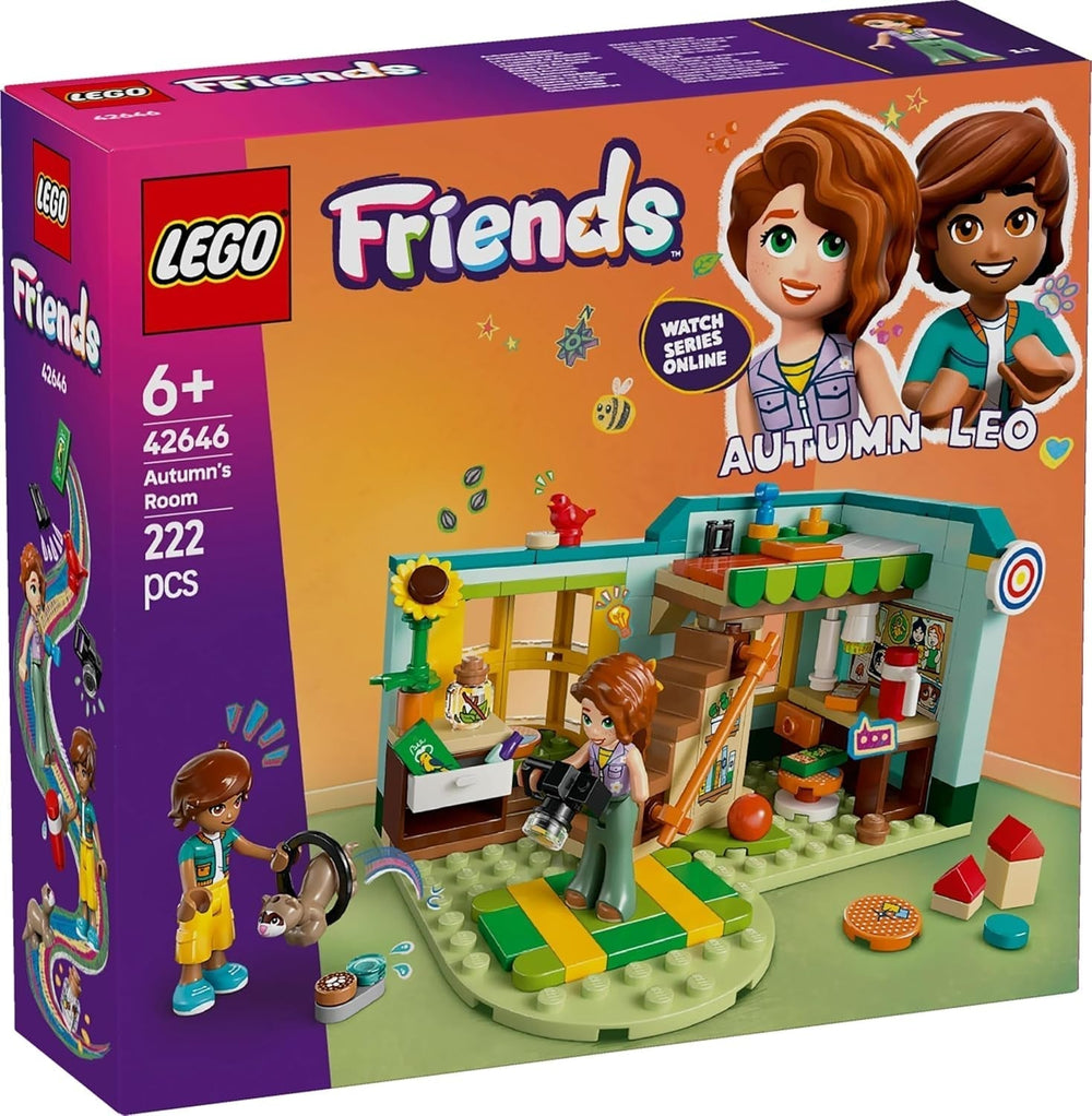 LEGO Friends Jesienny pokój Zestaw do budowania i zabawy do kreatywnego odgrywania ról, dla dziewcząt od 6 lat, z 2 minifigurkami i figurką fretki, zabawka edukacyjna 42646 Zestawy do budowania Besuche den LEGO-Store