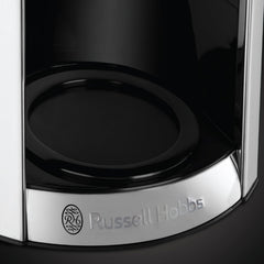 Cafetieră Russell Hobbs Luna Grey [Temporizator digital, Cap de duș pentru extracție și aromă optime] (1 până la 12 cești, Carafă din sticlă de 1,5 l, Placă de încălzire, 1000 W) Cafetieră cu filtru 23241-56