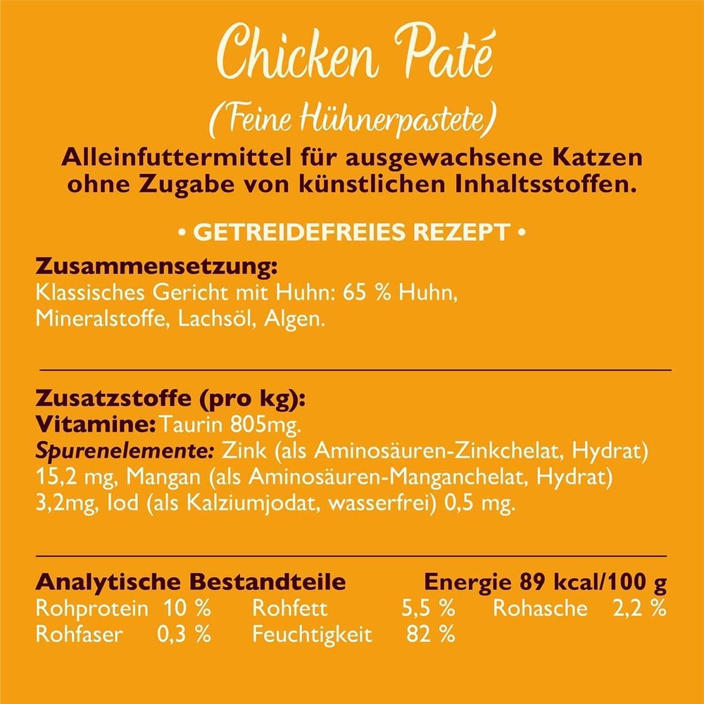 Hrană umedă naturală, fragedă, din pate, pentru pisici adulte, Lily's Kitchen, tăvițe, rețete fără cereale, diverse sortimente (32 tăvițe x 85 g)