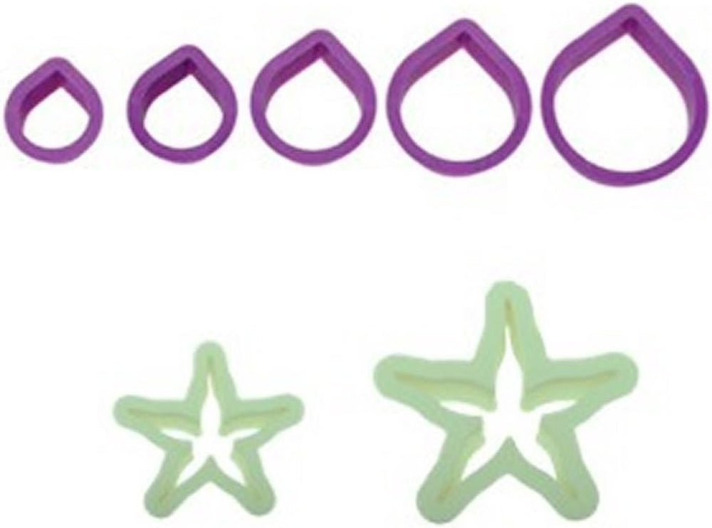 ZESTAW 7 noży Rosen-Set, plastik, fioletowy, 8,5 x 8,5 x 5 cm