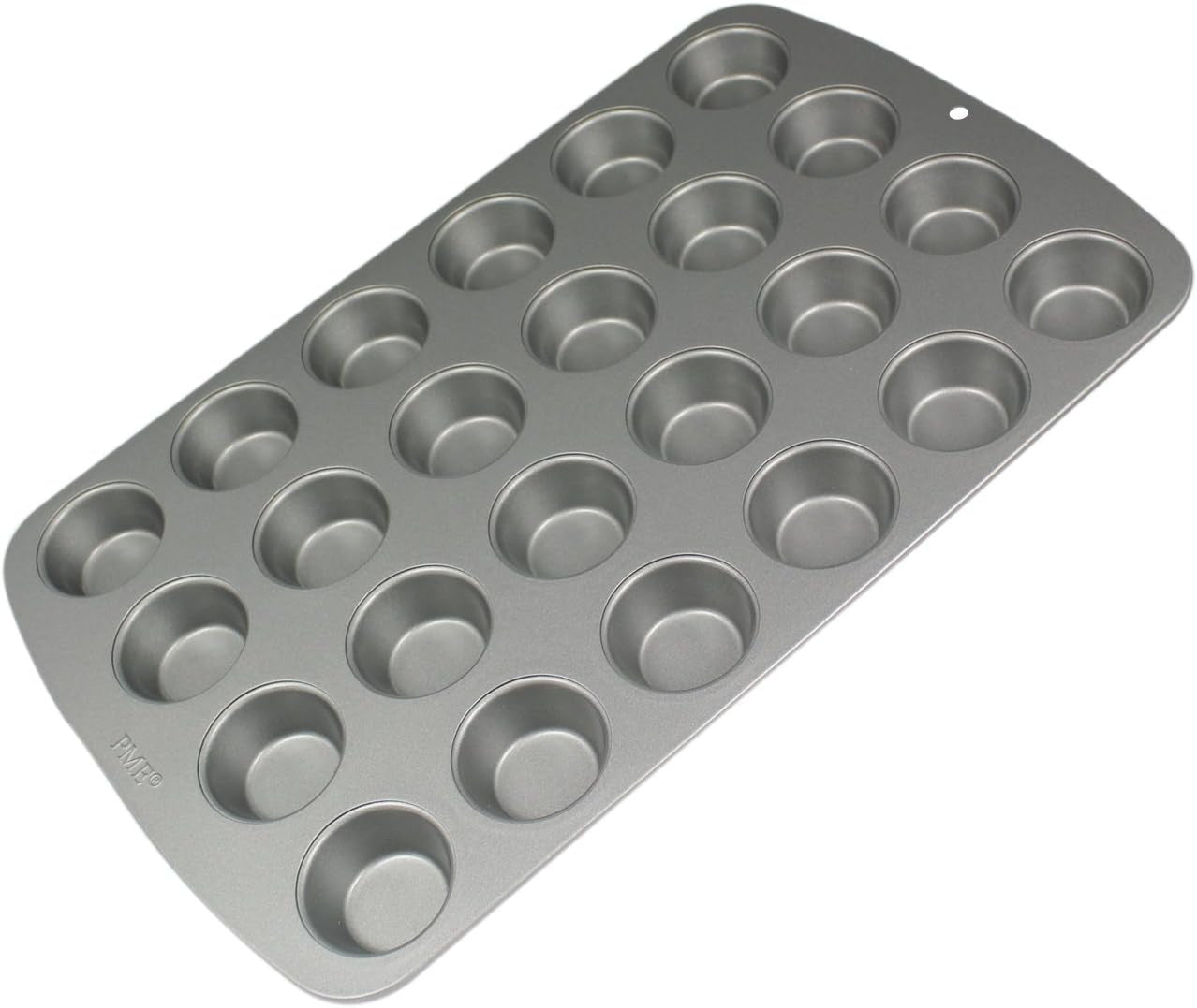 CSB111 Antihaftbeschichtete Mini-Muffinform Mit 24 Löchern Aus Karbonstahl, Edelstahl, Silver, 39.4 X 24.6 X 2.1 Cm Matrite si tavi pentru copt Naty Shop