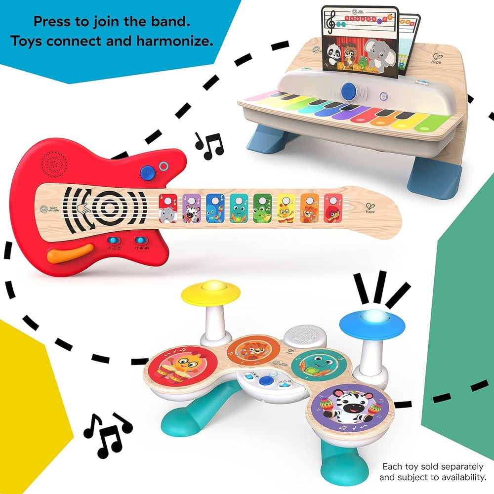 Baby Einstein, Together in Tune, Connected Magic Touch, tobe din lemn, instrumente muzicale, 4 moduri de joc și 10 melodii, control volum, jucărie din lemn pentru copii, de la 12 luni Jucarii Bebe Naty Shop