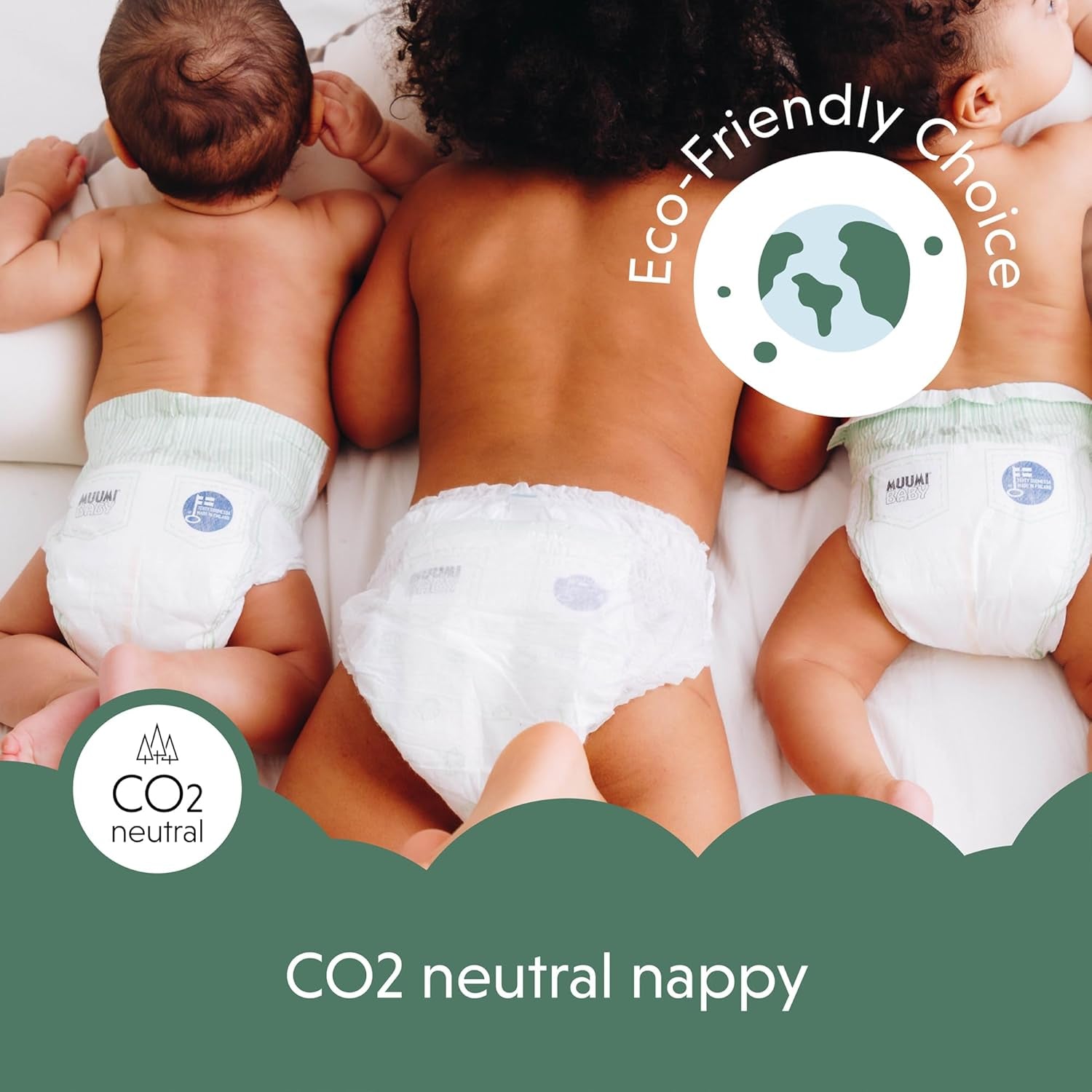 Pieluszki ekologiczne Muminki, rozmiar 3, 5-8kg, 48 sztuk, pieluszki Premium Soft | Miękkie i przyjazne dla skóry, oddychające, chłonne, bez zbędnych środków chemicznych |