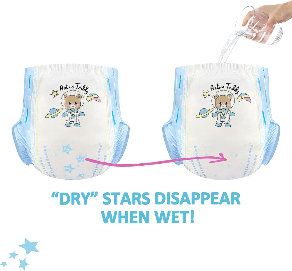 Pieluszki z nadrukiem dla dorosłych 5500-5800 ml, 2 opakowania, 3 nadruki, losowy asortyment - Astro Babies (L)