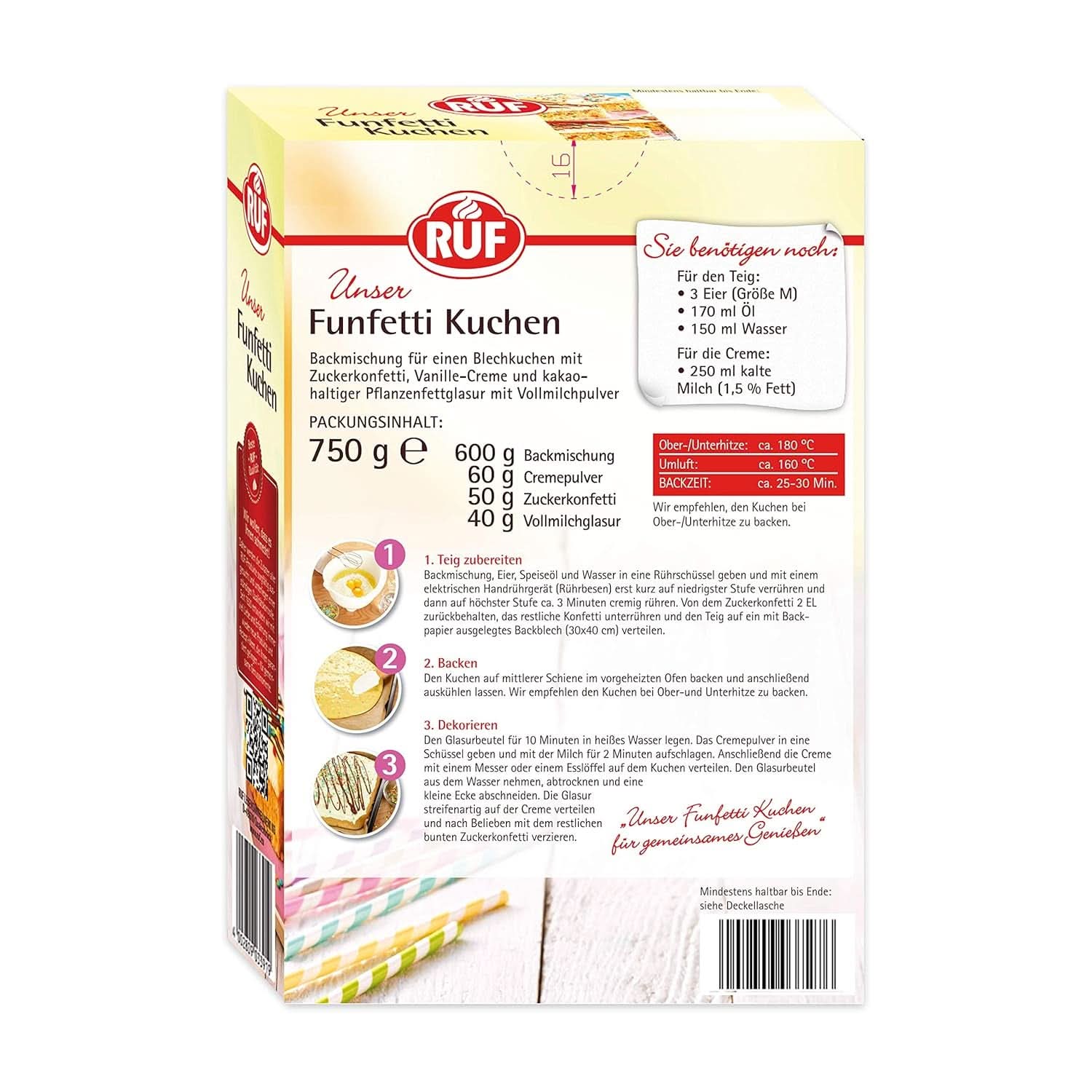 RUF Amestec pentru prăjituri, diverse culori Glazuri si Decor Naty Shop