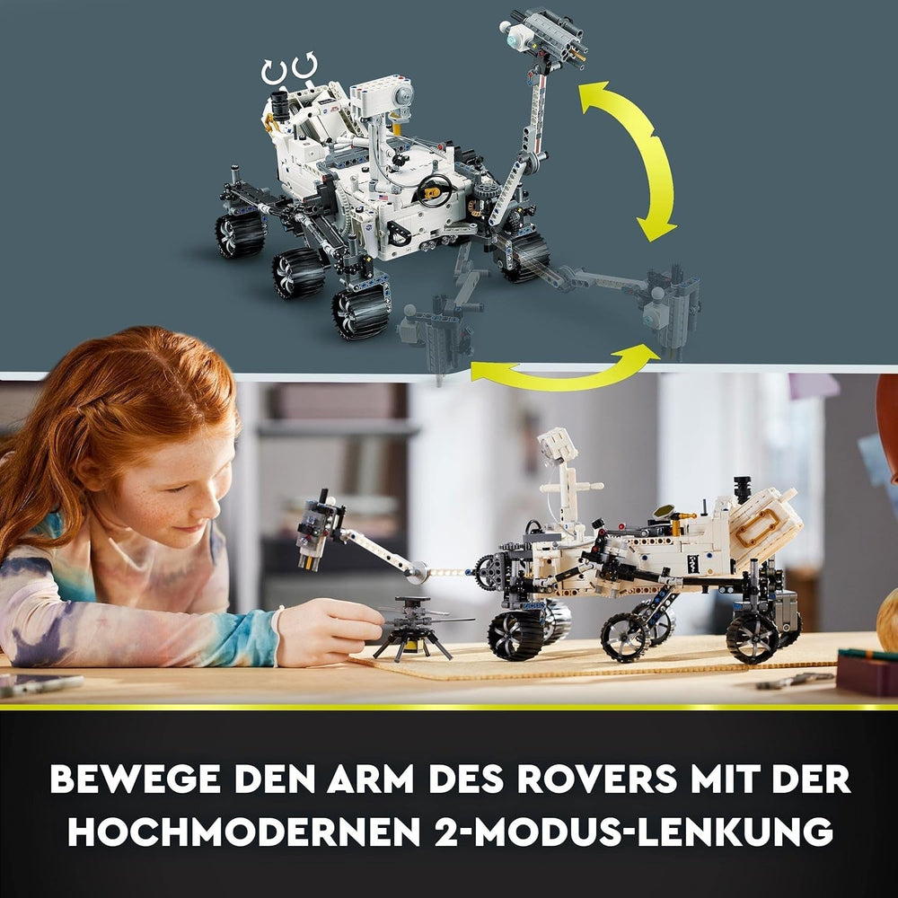 Zestaw LEGO Space 42158 Technic NASA Łazik marsjański Perserverance z aplikacją Ar, zabawka naukowa do budowania dla dziewcząt i chłopców Ponad 10 zestawów do budowania Besuche w sklepie LEGO