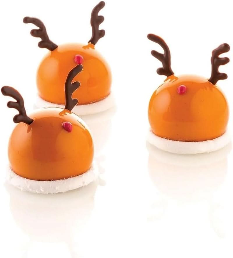 Silikomart, Forma do ciast silikonowych Tartufo, 8 pojedynczych otworów, Ø 62 H 52 mm Kuchnia Naty Shop