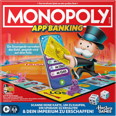 Aplikacja Monopoly Board Game Banking - wersja niemiecka, nowoczesna wersja klasycznej gry elektronicznej dla dzieci w wieku od 8 lat, dla 2 do 6 graczy