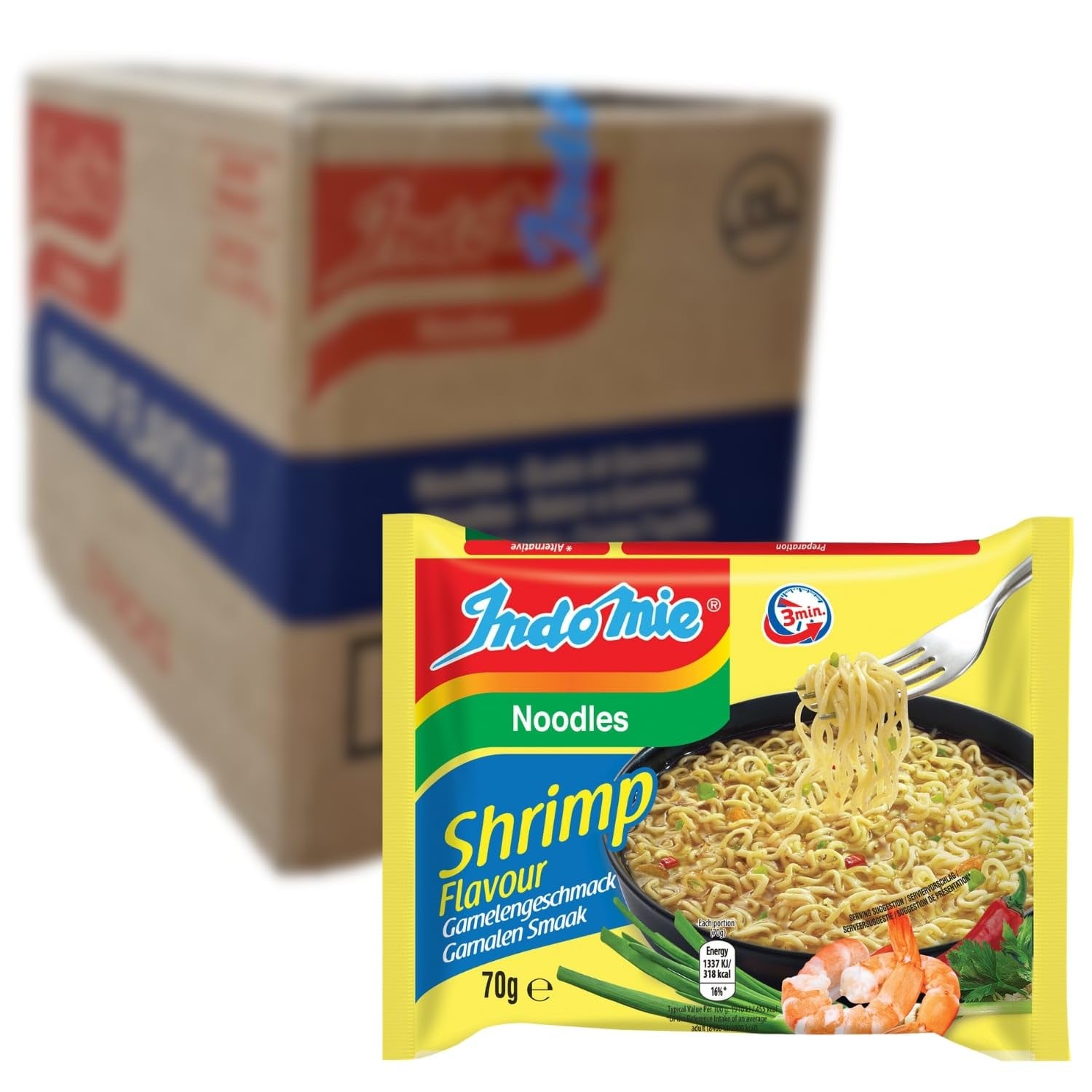 INDOMIE - Makaron błyskawiczny Mi Goreng - Opakowanie zbiorcze (40 x 80g)