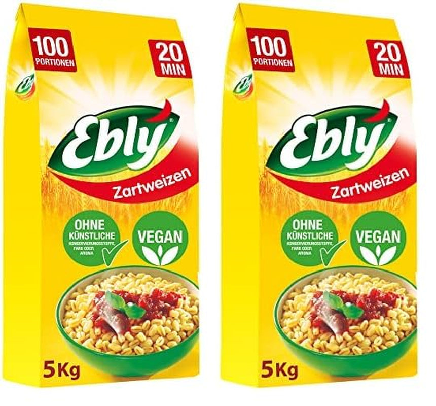 ® Pszenica suszona na słońcu, w workach, gotowana, 10 minut, 6 x 500g