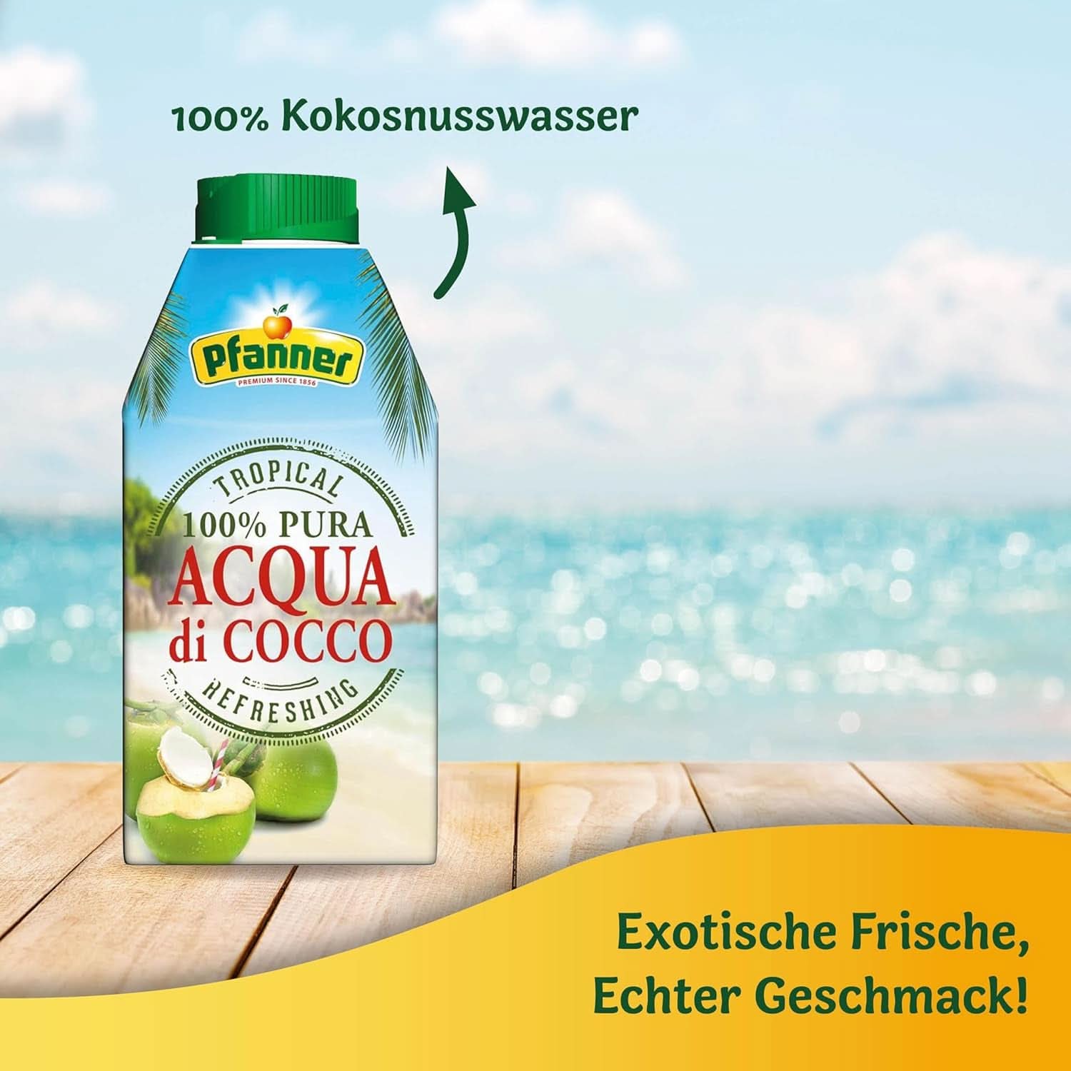 Pfanner Coconut Water Drink (8 X 500 ml) - Woda kokosowa bez cukru Naty Shop