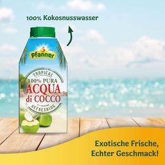 Pfanner Coconut Water Drink (8 X 500 ml) - Woda kokosowa bez cukru Naty Shop