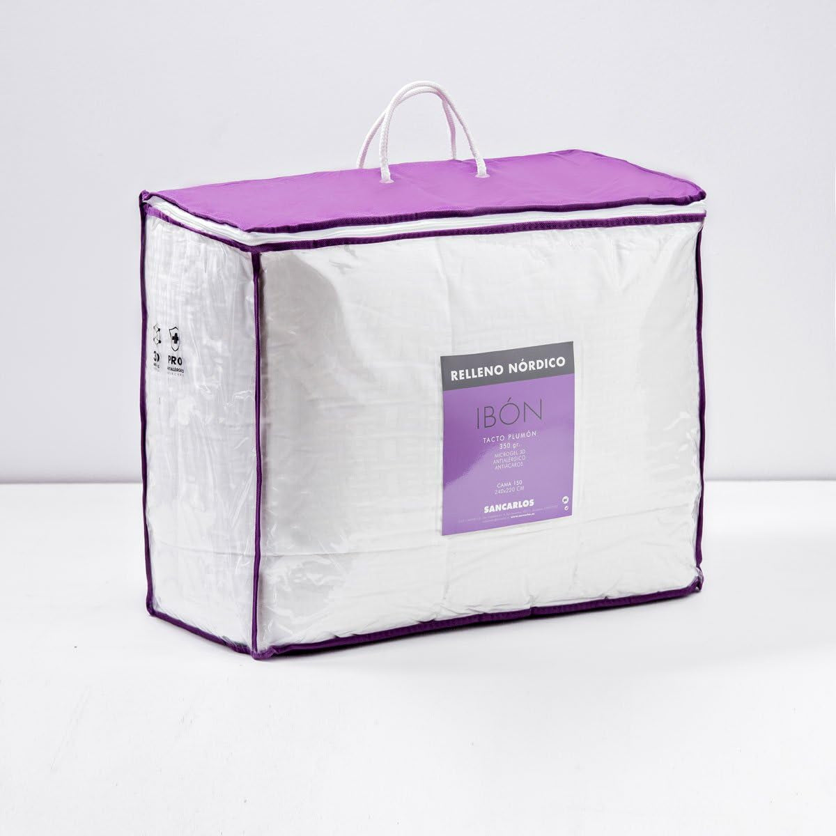 Kołdra San Carlos Ibón, biała Para Cama De 135 Biała Kołdry i kołdry Naty Shop