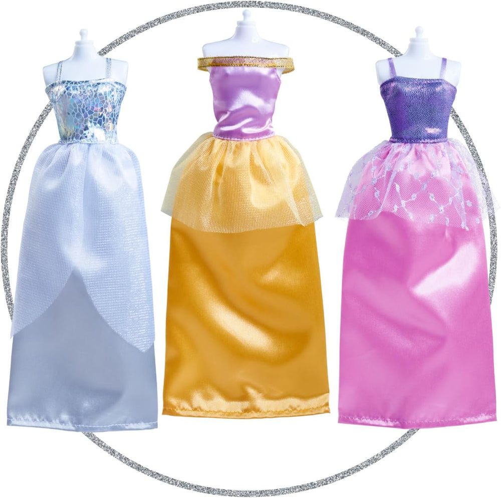 Simba Steffi Love Princess Fashion – Prinzessinnenpuppe mit 7 Kleidern & 16 Zubehörteilen, Modepuppe mit Schloss-Style zum Umkleiden & Stylen, 29 cm groß, ab 3 Jahren