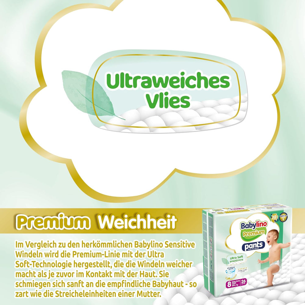 Spodnie Premium rozmiar 8 z ultramiękkim filtrem, XXL (20+ kg), 26 sztuk