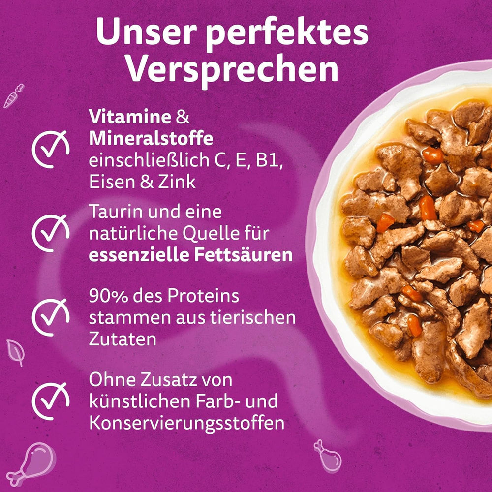 WHISKAS Hrană umedă aromatică pentru pisici în sos 40 x 85g Selecție de pește