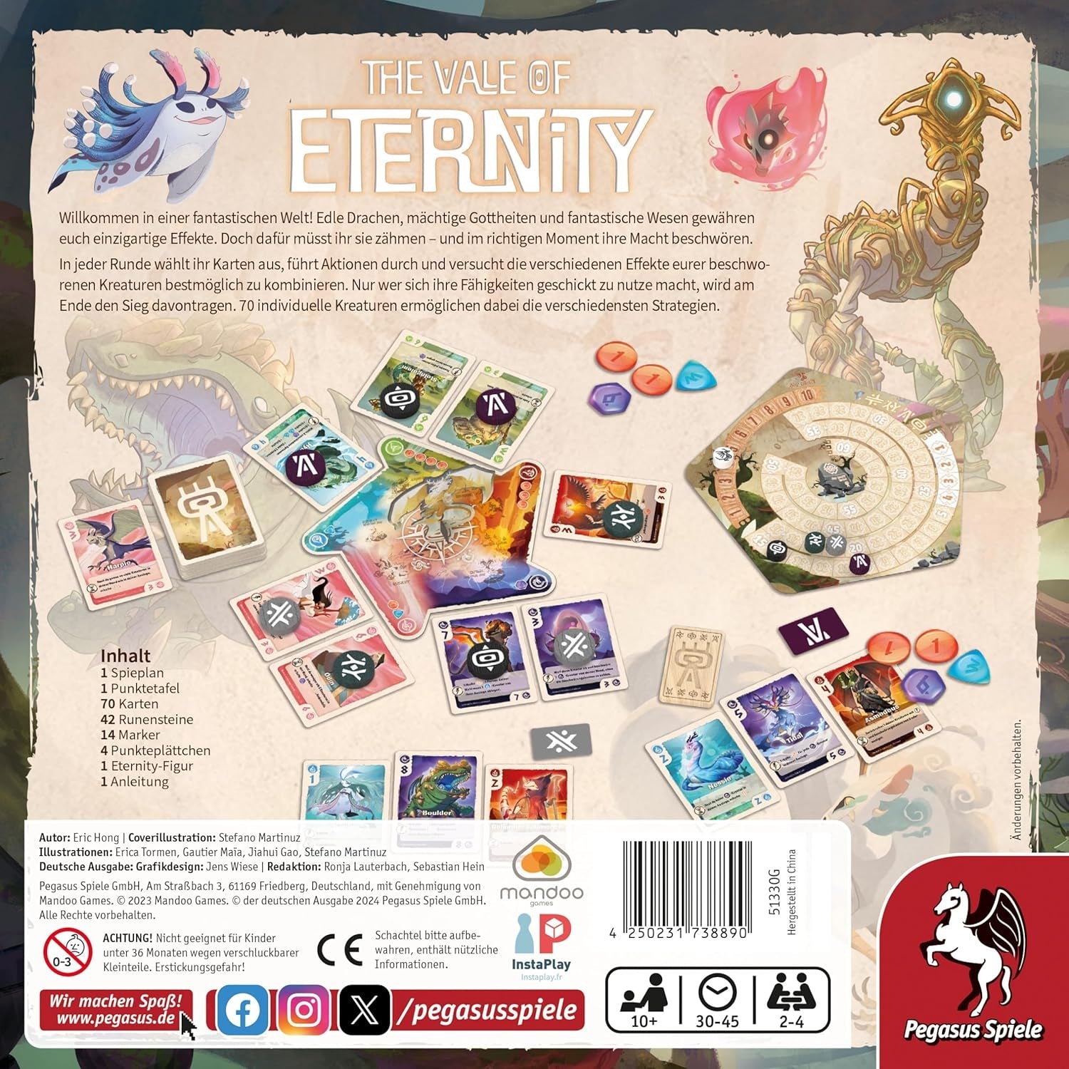 Pegasus Spiele 51330G Valea Eternității, M, Alb