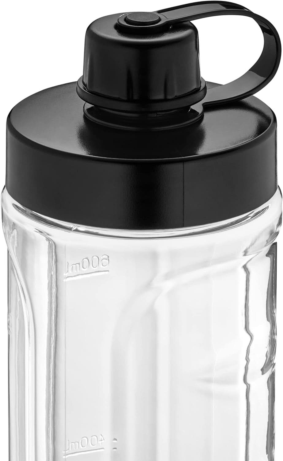 WMF Küchenminis Smoothie-To-Go, Mini mikser stojący Mit Zwei Mix-/Trinkbehältern 0,6 l, mikser Hochleistungsmixer 300 W, Edelstahl Matt, Schwarz Kitchen Naty Shop