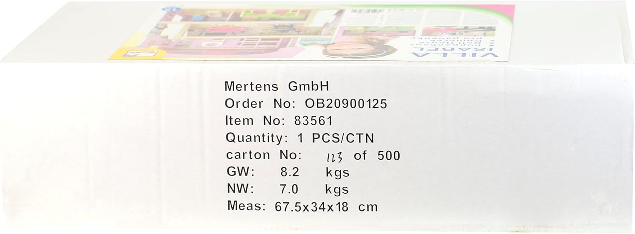 Bino World of Toys Casă de păpuși cu balcon, Jucărie pentru copii mici de la 3 ani, cu 3 etaje, scări, 4 camere și balcon incl. 15-TLG. Accesorii, Pentru a promova abilitățile copiilor, Design roz Casute de papusi Naty Shop