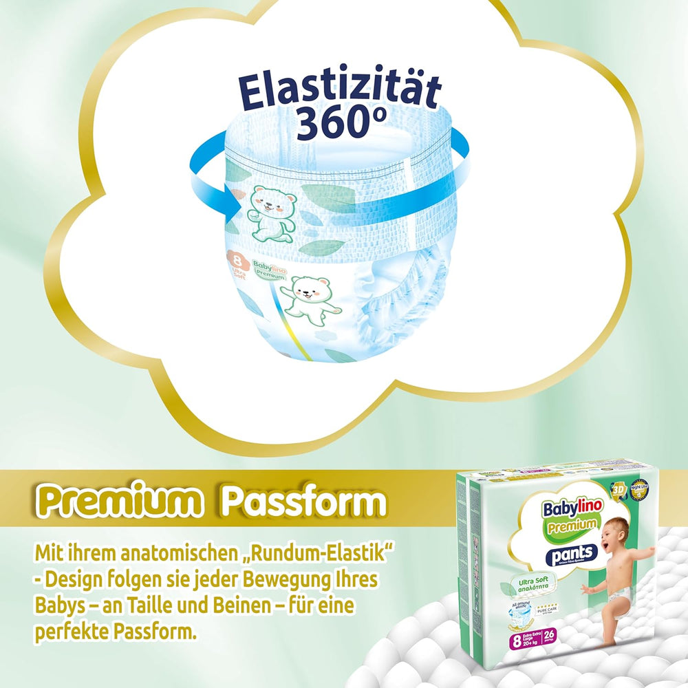 Spodnie Premium rozmiar 8 z ultramiękkim filtrem, XXL (20+ kg), 26 sztuk